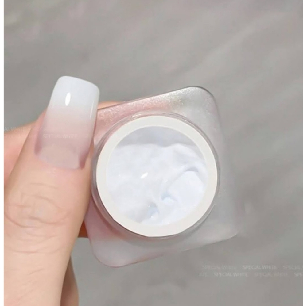 Semi-solid Nail Gel for French Ombre Effect Pat Painting Gel 5pc White
